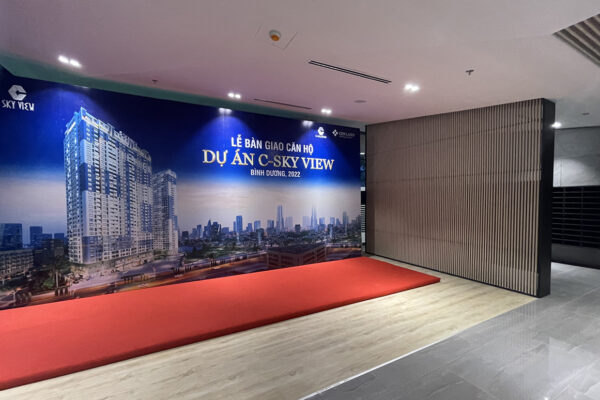 Hình ảnh thực tế tổng thể dự án căn hộ chung cư C Sky View Thủ Dầu Một Bình Dương