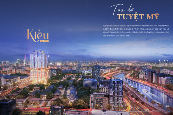Phối cảnh tổng thể dự án căn hộ hạng sang Kiều by KITA Group Quận 5