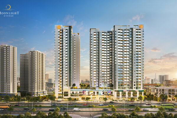 Phối cảnh tổng thể căn hộ chung cư dự án Moonlight Avenue đường Đặng Văn Bi Thủ Đức