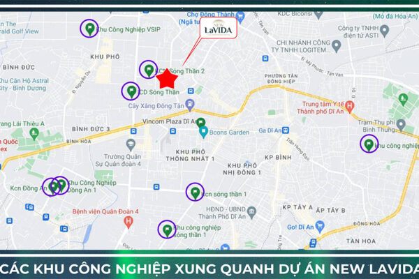 Vị trí địa chỉ dự án căn hộ chung cư New Lavida Bình Dương