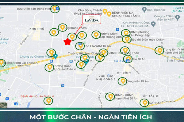 Vị trí địa chỉ dự án căn hộ chung cư New Lavida Bình Dương