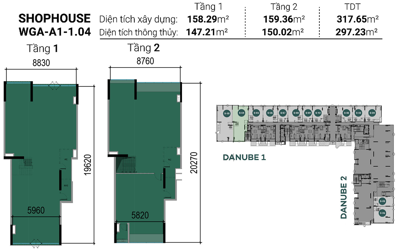 Thiết kế chi tiết Shophouse West Gate Bình Chánh block A đối diện bệnh viện Bình Chánh Mặt bằng thiết kế Shophouse West Gate Bình Chánh
