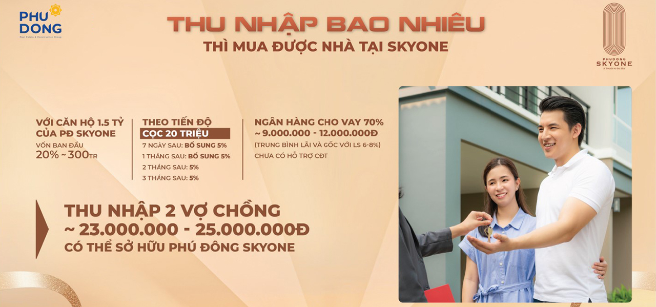 Phương thức thanh toán dự án căn hộ chung cư Phú Đông Sky One Dĩ An Bình Dương