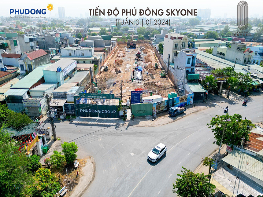 Tiến độ dự án căn hộ Phú Đông Sky One Bình Dương cập nhật tháng 02/2024