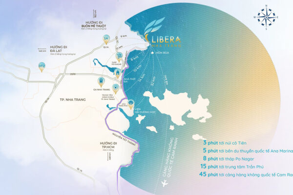 Vị trí địa chỉ dự án căn hộ Libera Nha Trang đường Bãi Tiên Nha Trang