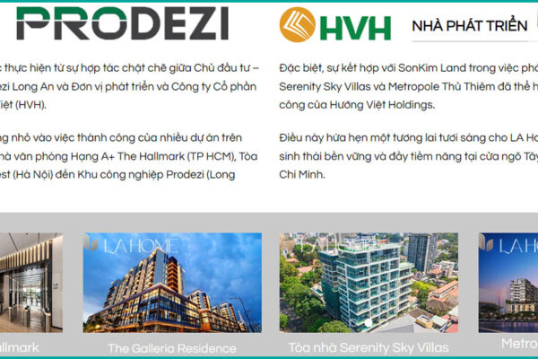 Chủ đầu tư nhà phố biệt thự dự án La Home Bến Lức Long An