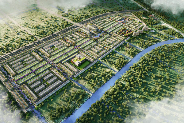 Phối cảnh tổng thể nhà phố biệt thự dự án La Home Bến Lức Long An