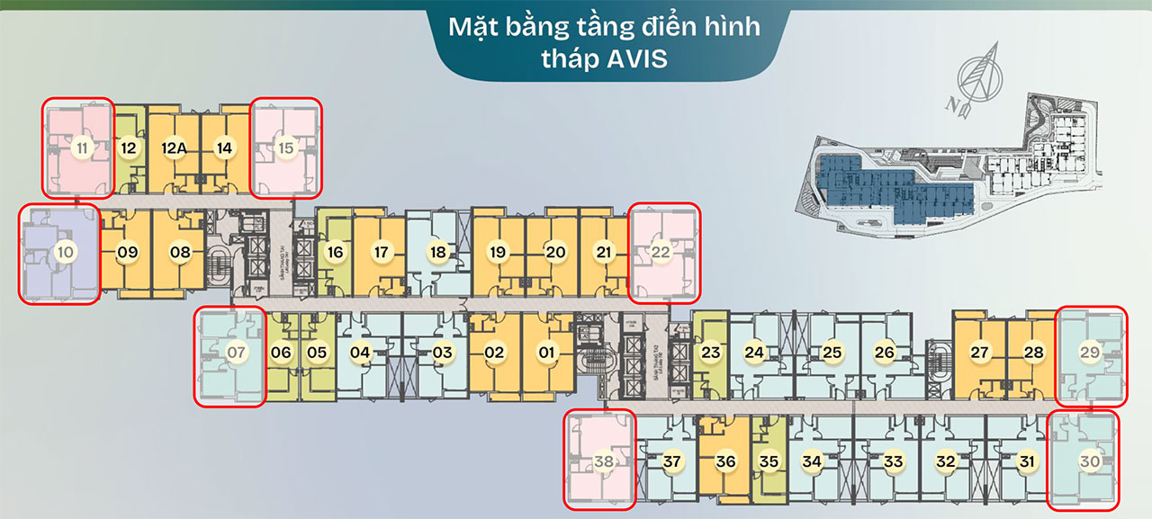 Mặt bằng dự án căn hộ chung cư TT Avio Bình Dương