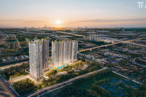 Phối cảnh tổng thể dự án căn hộ chung cư TT Avio Bình Dương