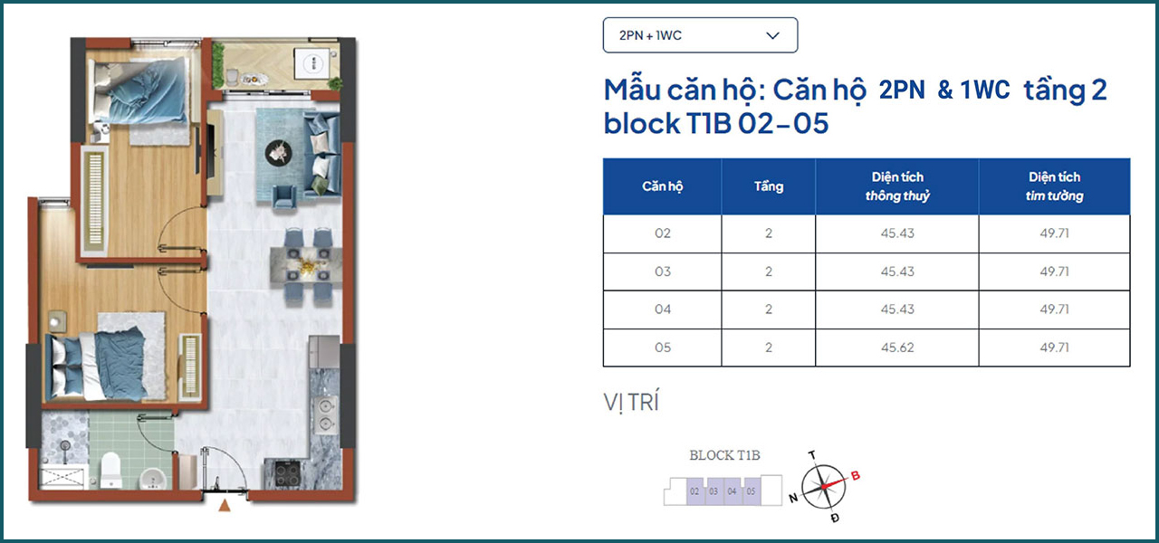 Thiết kế căn hộ chung cư dự án Destino Centro Bến Lức Long An