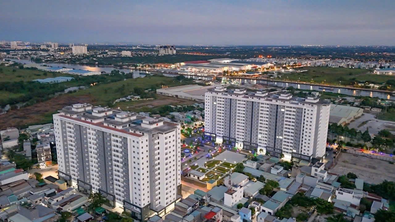 Hình ảnh thực tế dự án căn hộ chung cư Conic Boulevard Bình Chánh