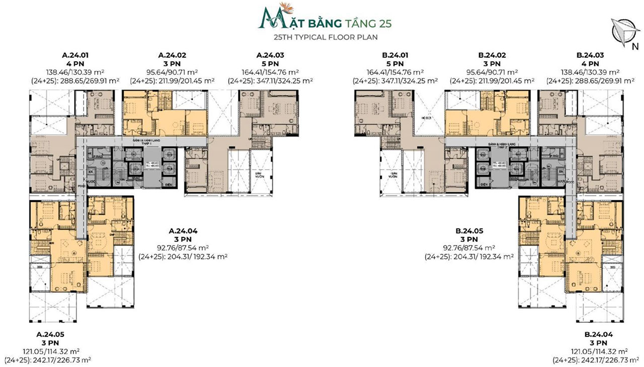 Mặt bằng căn hộ chung cư dự án Essensia Sky đường Nguyễn Hữu Thọ chủ đầu tư Phú Long