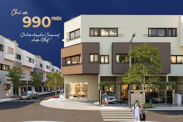 Phối cảnh tổng thể dự án nhà phố Cát Tường J-Home Bình Dương