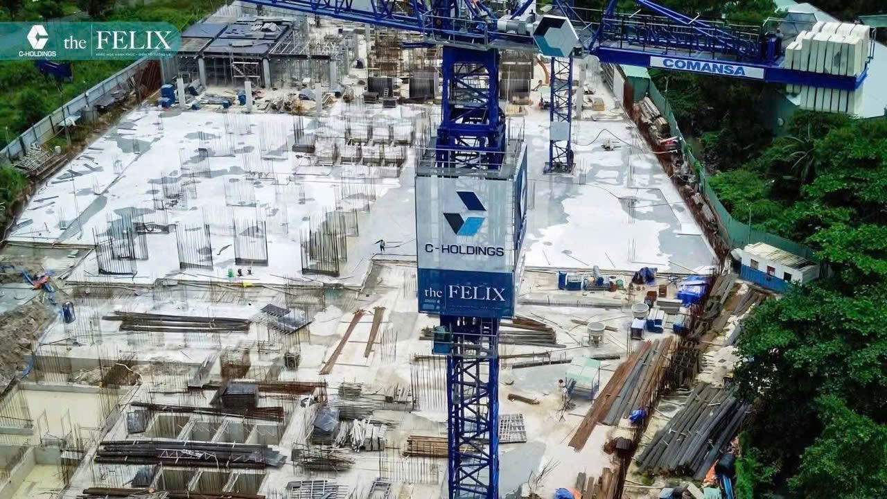 Cập nhật tiến độ dự án căn hộ The Felix Thuận An Bình Dương tháng 06.2025
