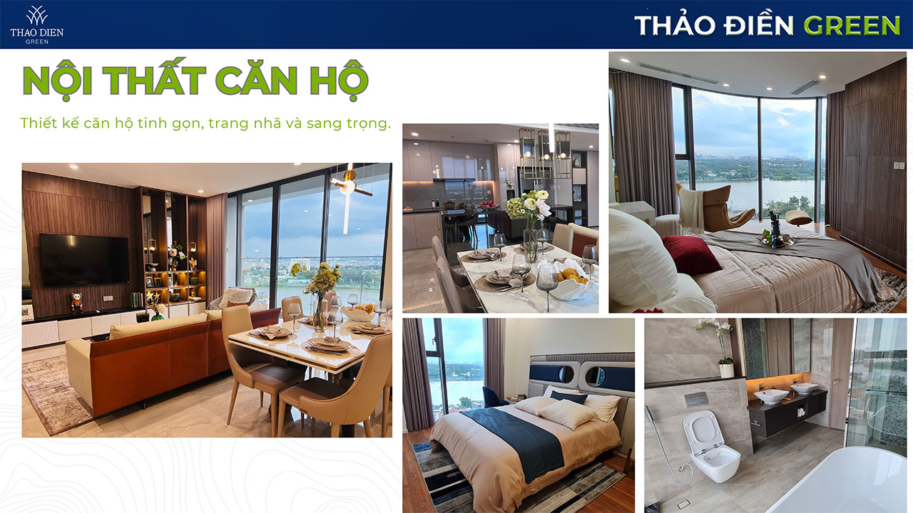 Nội thất dự án căn hộ chung cư cao cấp Thảo Điền Green Quận 2 đường Nguyễn Văn Hưởng