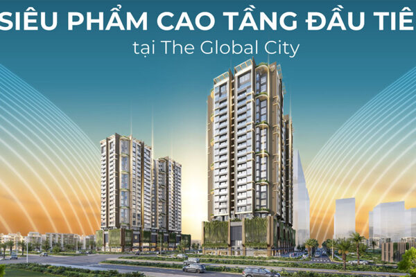 Phối cảnh tổng thể dự án căn hộ Masteri Grand View phân khu cao tầng The Global City Quận 2