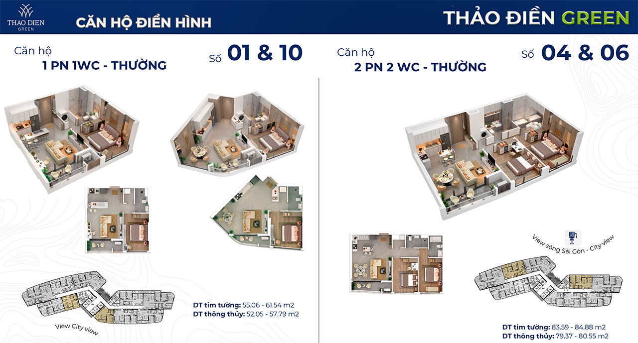 Thiết kế dự án căn hộ chung cư cao cấp Thảo Điền Green Quận 2 đường Nguyễn Văn Hưởng