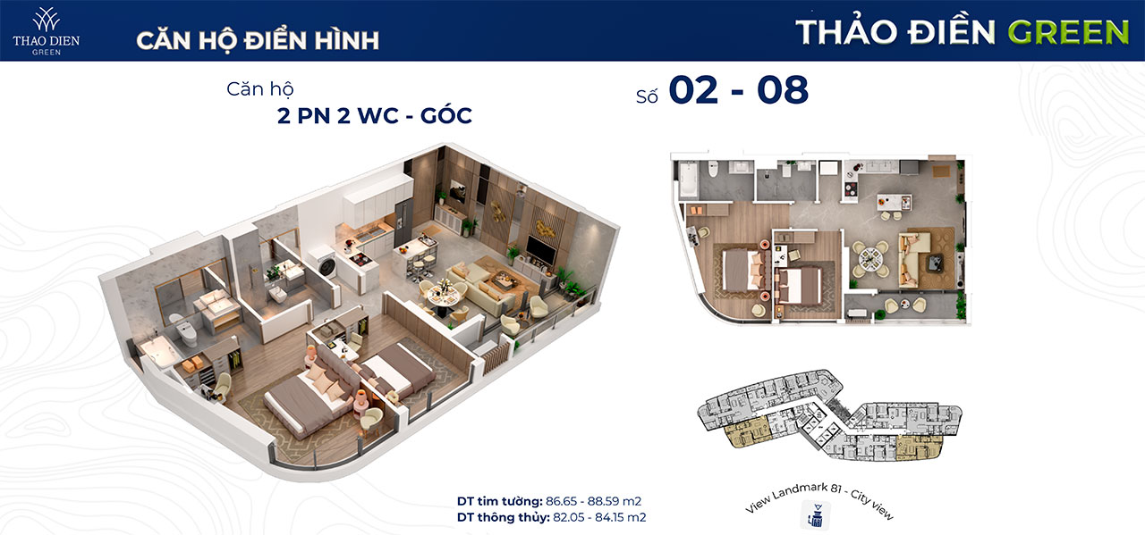 Thiết kế dự án căn hộ chung cư cao cấp Thảo Điền Green Quận 2 đường Nguyễn Văn Hưởng