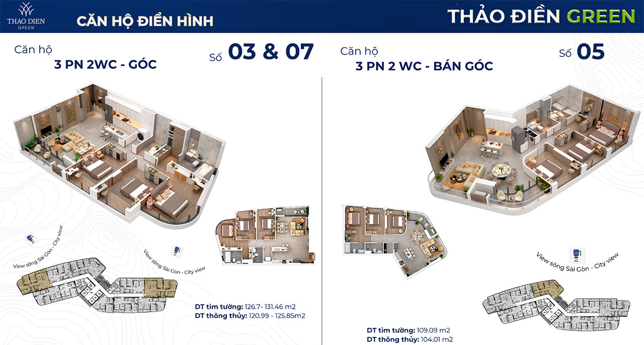 Thiết kế dự án căn hộ chung cư cao cấp Thảo Điền Green Quận 2 đường Nguyễn Văn Hưởng