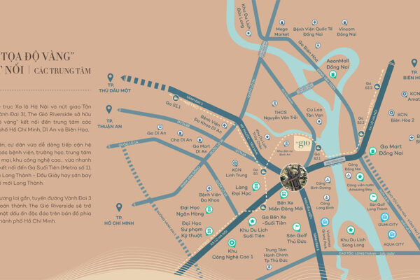 Vị trí địa chỉ dự án căn hộ chung cư The Gió Riverside Bình Dương chủ đầu tư An Gia