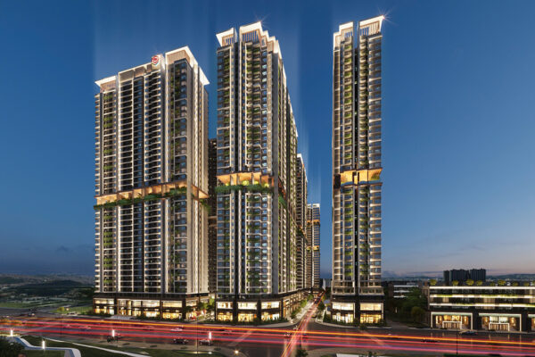 Phối cảnh tổng thể dự án căn hộ chung cư La Pura Bình Dương