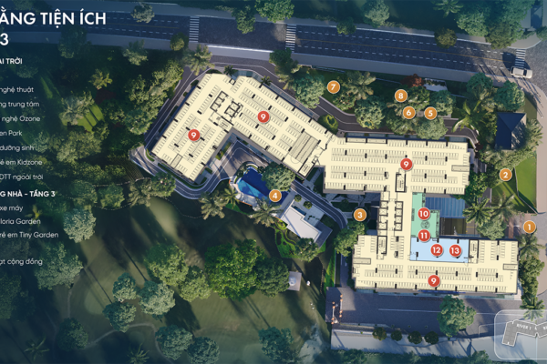 Mặt bằng dự án căn hộ chung cư Fresia Riverside Biên Hòa Đồng Nai