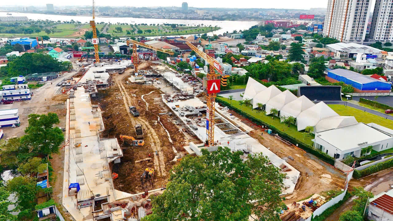 Tiến độ dự án căn hộ chung cư The Gió Riverside Bình Dương chủ đầu tư An Gia