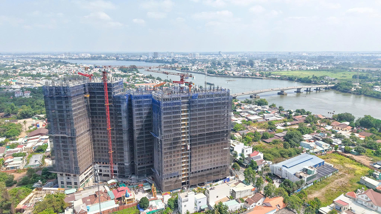 Tiến độ dự án căn hộ Fresia Riverside Đồng Nai cập nhật tháng 04/2026