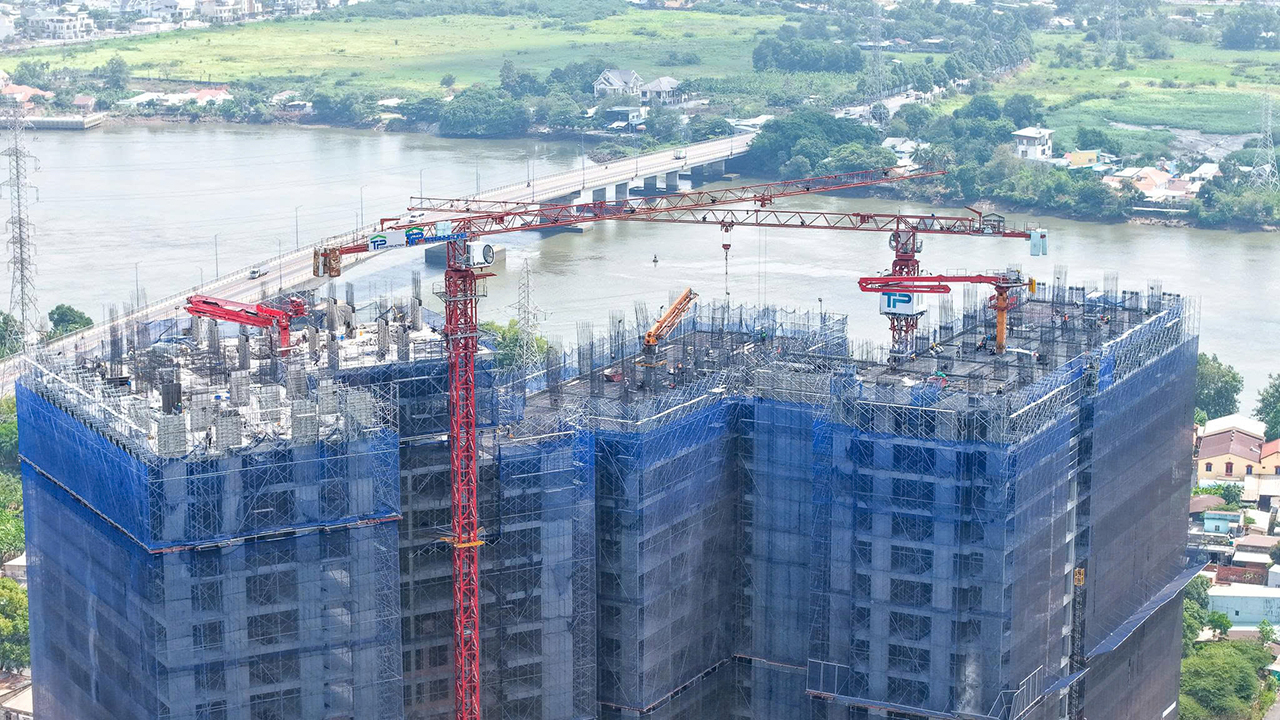 Tiến độ dự án căn hộ Fresia Riverside Đồng Nai cập nhật tháng 04/2026