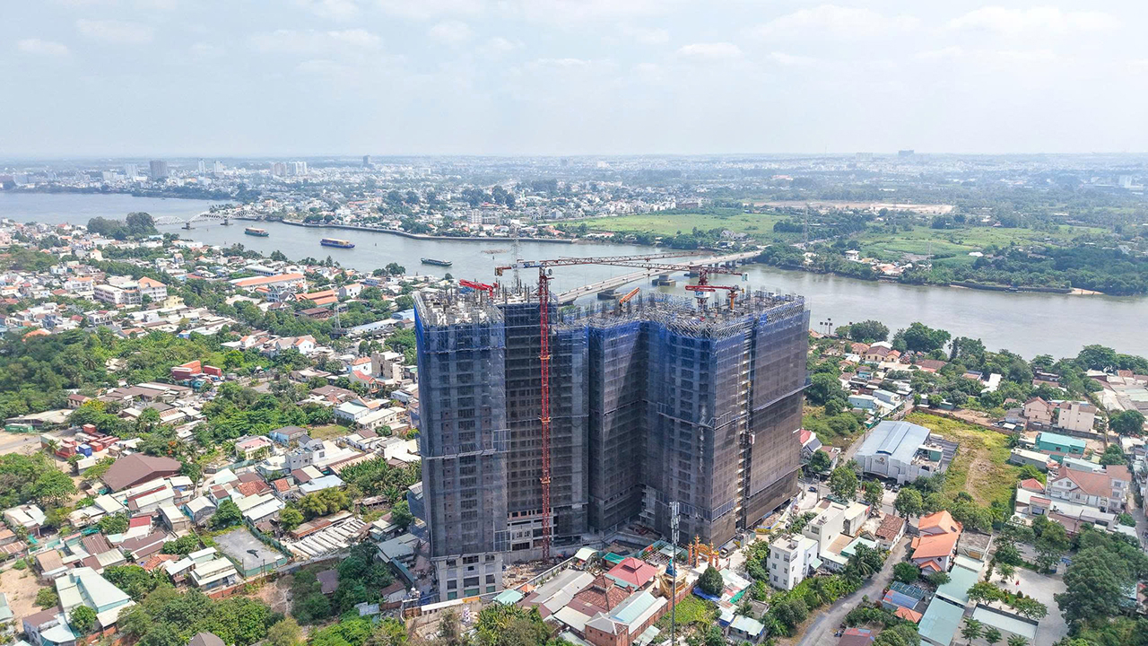 Tiến độ dự án căn hộ Fresia Riverside Đồng Nai cập nhật tháng 04/2026