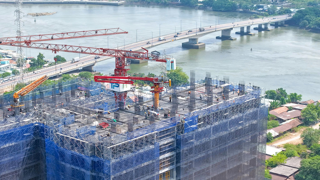 Tiến độ dự án căn hộ Fresia Riverside Đồng Nai cập nhật tháng 04/2026