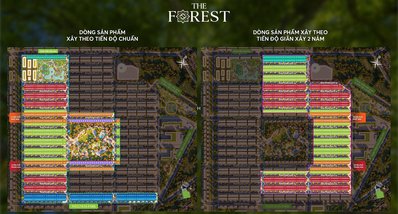 Mặt bằng nhà phố biệt thự căn hộ dự án Vinhomes Green City Đức Hòa Long An chủ đầu tư Vinhomes