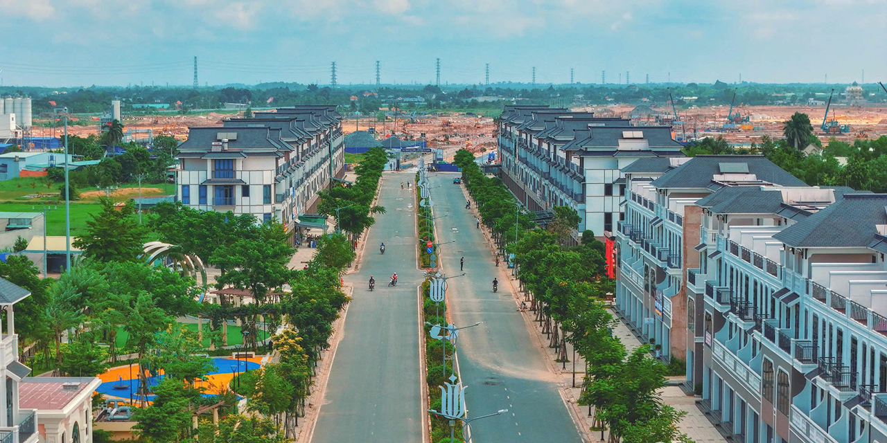 Tiến độ Vinhomes Green City Long An cập nhật tháng 07/2025 Tiến độ nhà phố biệt thự căn hộ dự án Vinhomes Green City Đức Hòa Long An chủ đầu tư Vinhomes tháng 07/2025