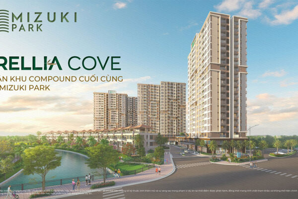 Phối cảnh tổng thể dự án căn hộ nhà phố Trellia Cove khu đô thị Mizuki Park Bình Chánh