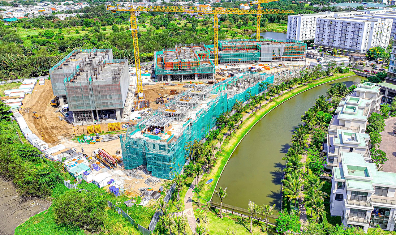 Tiến độ dự án căn hộ nhà phố Trellia Cove tháng 03/2026 Tien Do Du An Du An Can Ho Nha Pho Trellia Cove Khu Do Thi Mizuki Park Binh Chanh Thang 03 2026 (5)