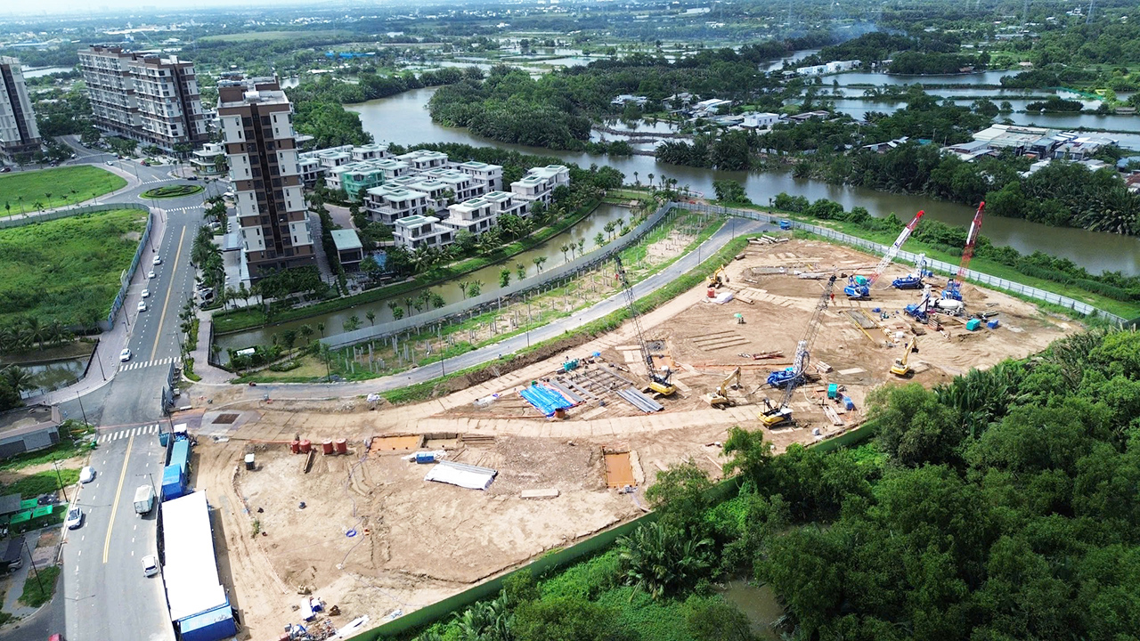 Tiến độ dự án căn hộ nhà phố Trellia Cove khu đô thị Mizuki Park Bình Chánh