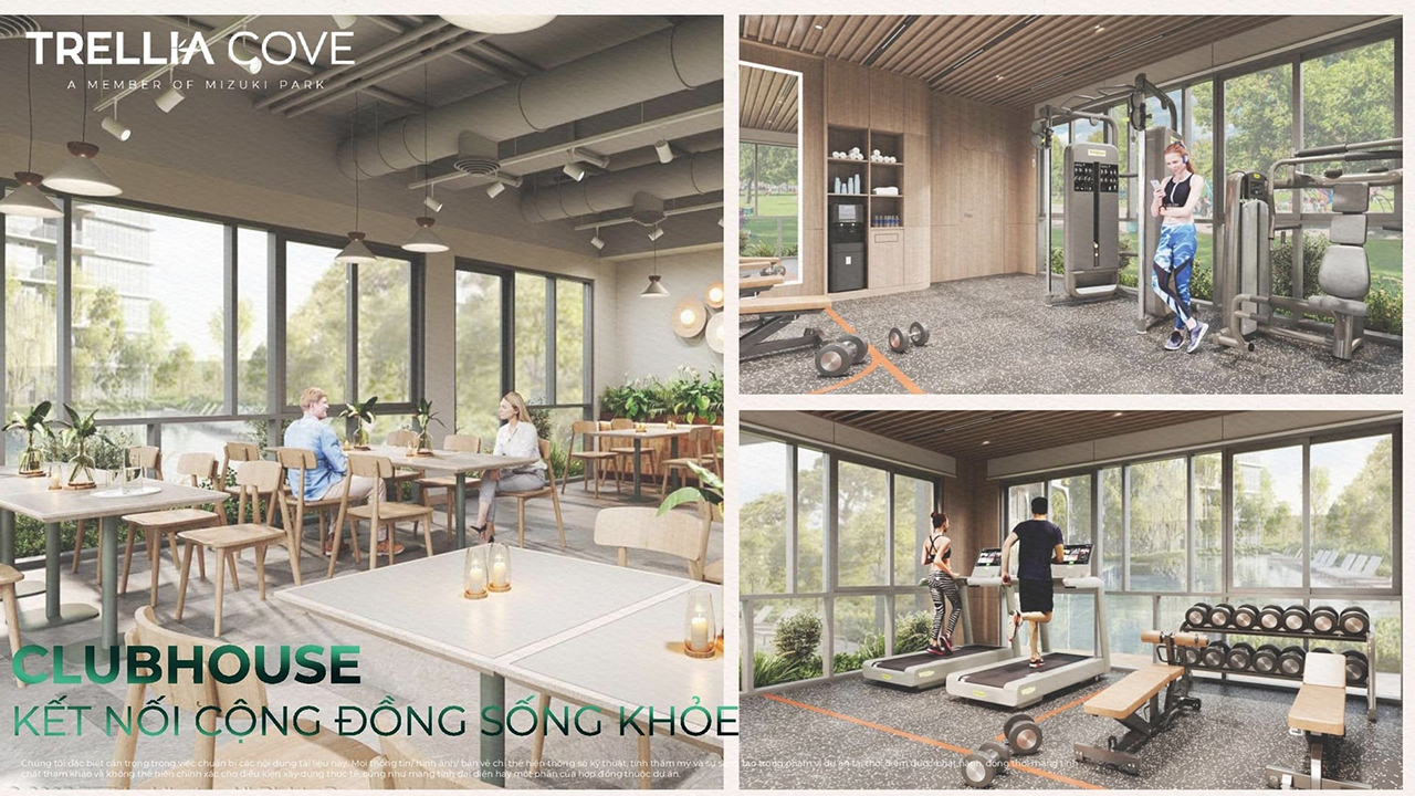 Tiện ích dự án căn hộ nhà phố Trellia Cove khu đô thị Mizuki Park Bình Chánh