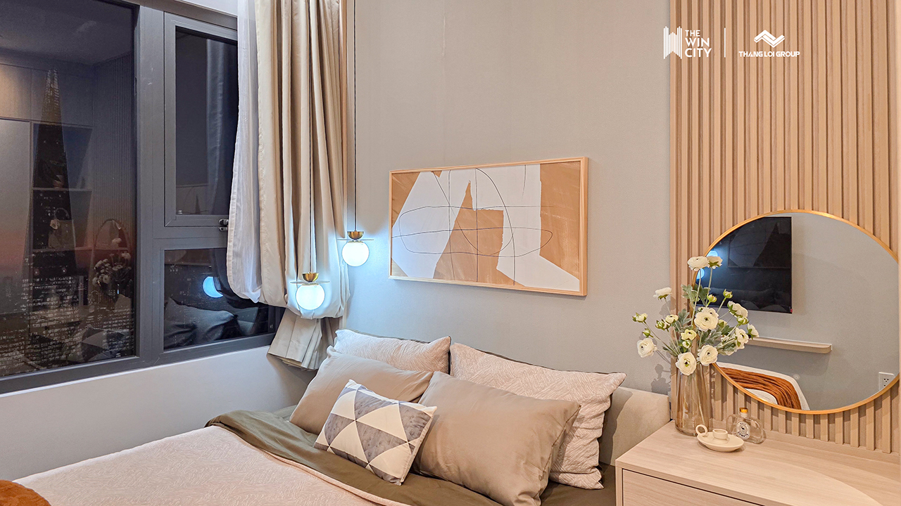 Nhà mẫu căn hộ chung cư dự án The Win City 2 phòng ngủ chủ đầu tư Thắng Lợi Group