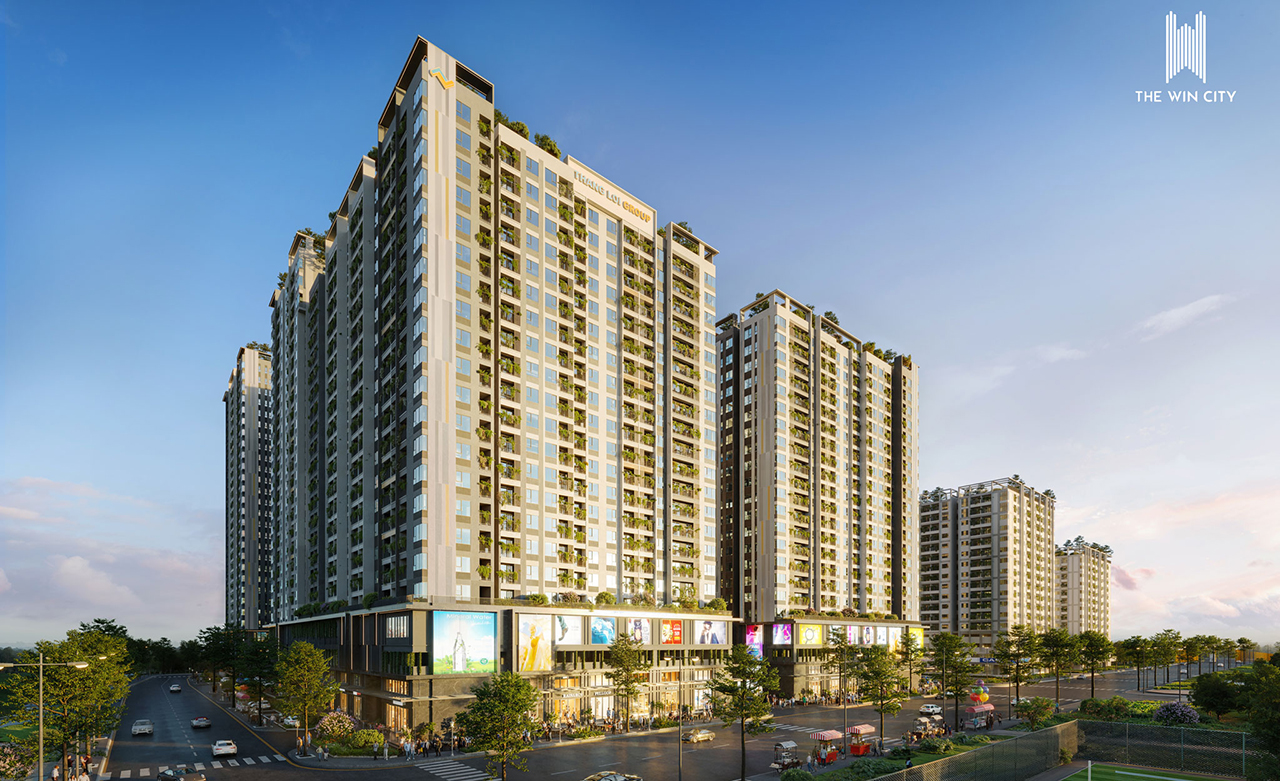 Phối cảnh tổng thể căn hộ chung cư dự án The Win City chủ đầu tư Thắng Lợi Group