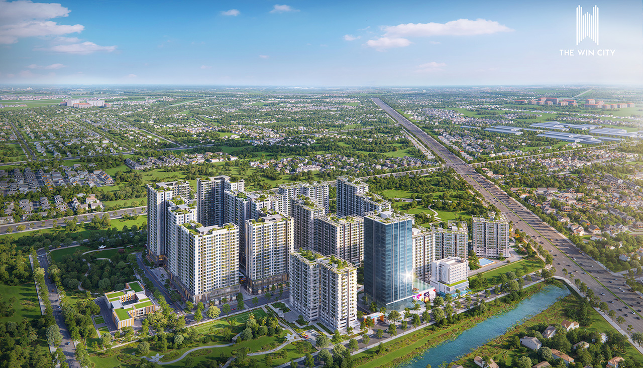 Phối cảnh tổng thể căn hộ chung cư dự án The Win City chủ đầu tư Thắng Lợi Group