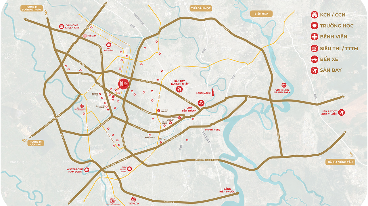 Vị trí địa chỉ căn hộ chung cư dự án The Win City chủ đầu tư Thắng Lợi Group