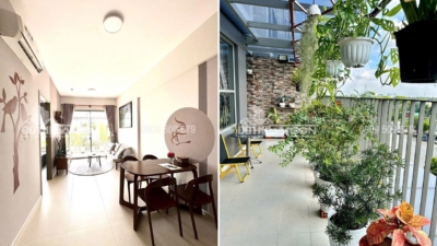 Cho Thuê Chung Cư West Gate 2pn Có Sân Vườn Full Nội Thất