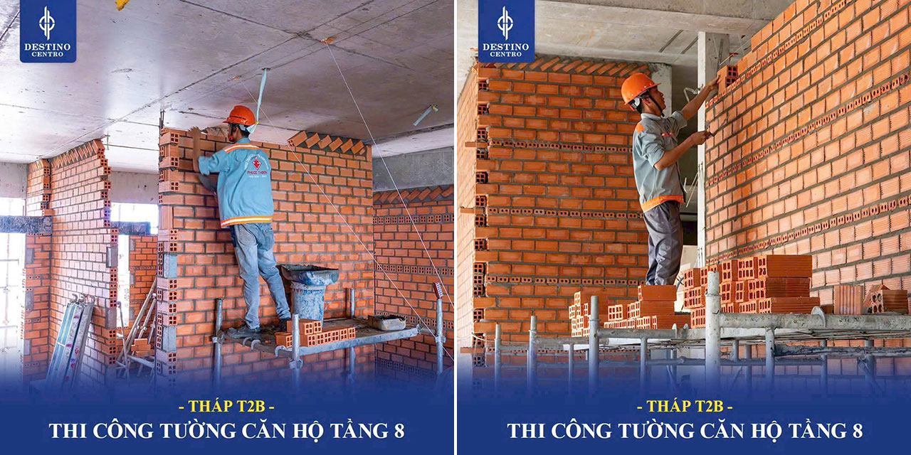Tiến độ xây dựng dự án căn hộ Destino Centro THÁP T2B Tien Do Can Ho Chung Cu Du An Destino Centro Ben Luc Long An Thang 3/2026