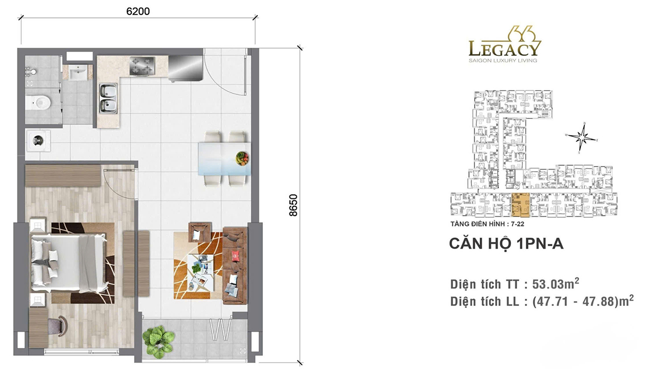 Thiết Kế Dự án Căn Hộ Hạng Sang Legacy 66 Quận 5