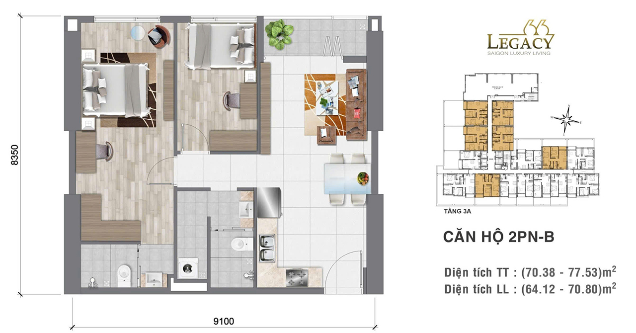 Thiết Kế Dự án Căn Hộ Hạng Sang Legacy 66 Quận 5