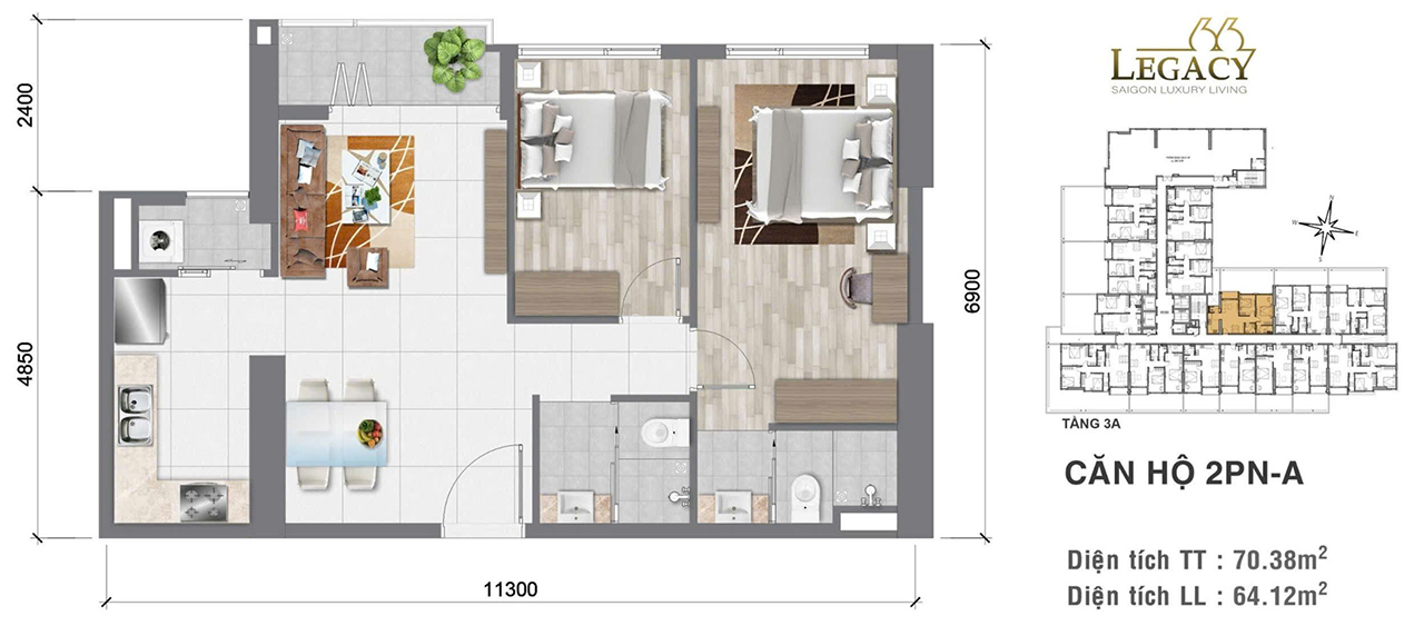 Thiết Kế Dự án Căn Hộ Hạng Sang Legacy 66 Quận 5