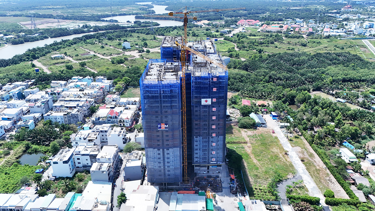 Tiến độ căn hộ chung cư dự án Khải Hoàn Prime đường Lê Văn Lương Nhà Bè